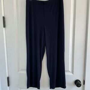 Citiknit Wide Leg Dark Navy Pants